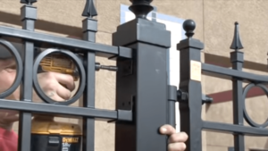 wrought iron fence installation